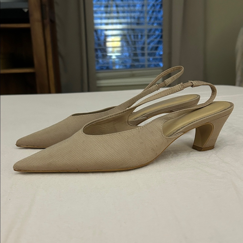 H&M Tan Slingback 2” Heels